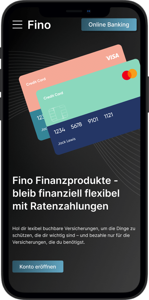 Webdesign Concept Fino Banking